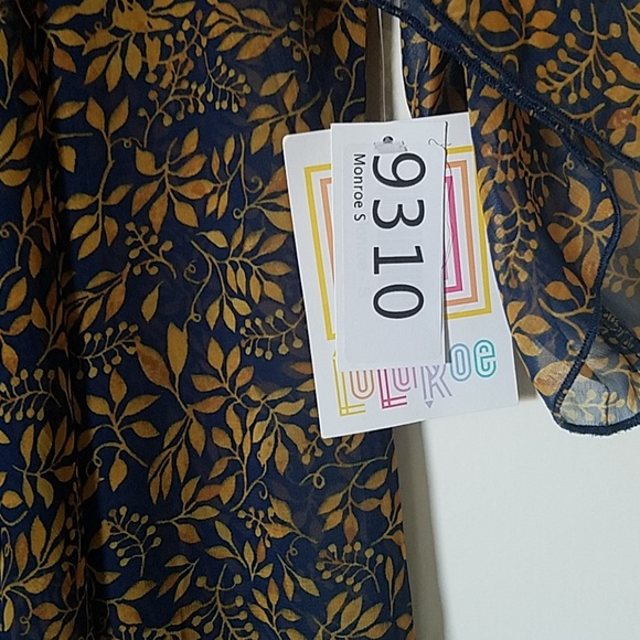 Lularoe Monroe Cardigan swim cover - Picture 2 of 5